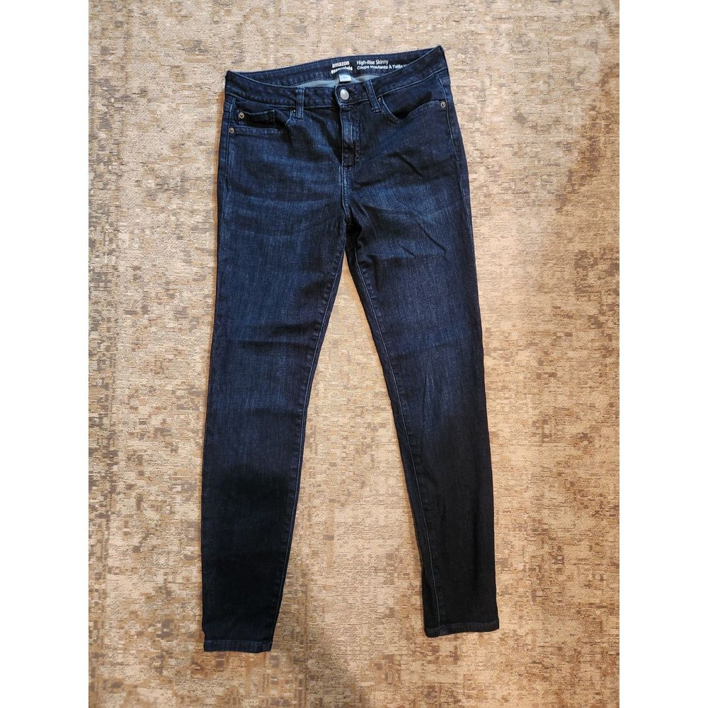 Amazon Essentials High Rise Skinny 8 Regular Blue Jeans